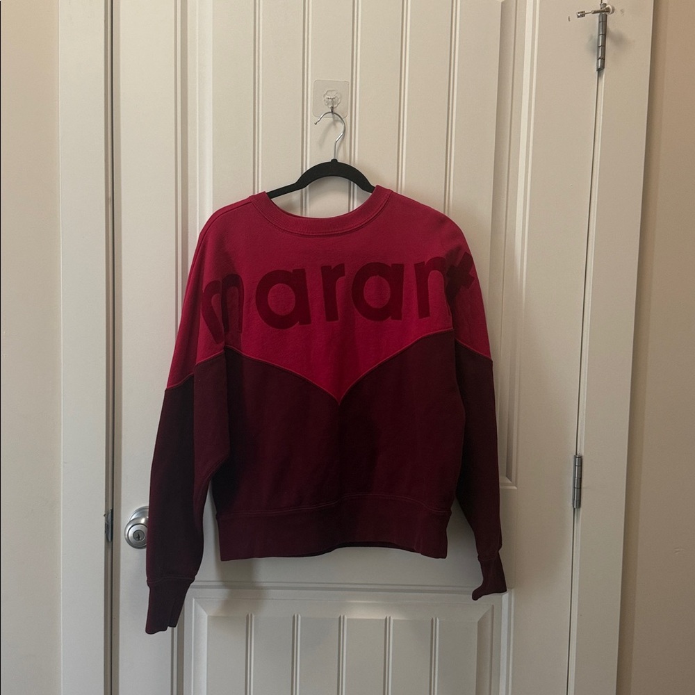 Stylish Burgundy and Red Sweatshirt